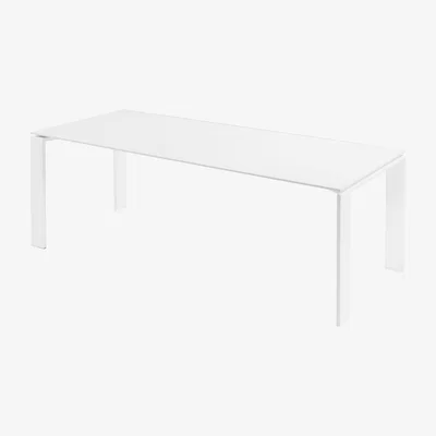 Made in Design Four Outdoor Rectangular table by Kartell White