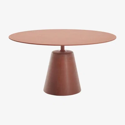 Made in Design Rock OUTDOOR Round table - / Ø 140 cm - Concrete by MDF Italia Orange
