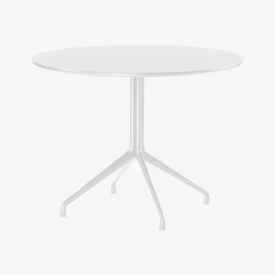 Made in Design About a Table Round table - Ø 100 cm by Hay White