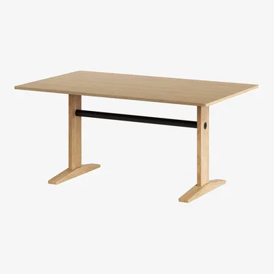 Made in Design Post Rectangular table natural wood / 160 x 95 cm - 6-seater - TIPTOE