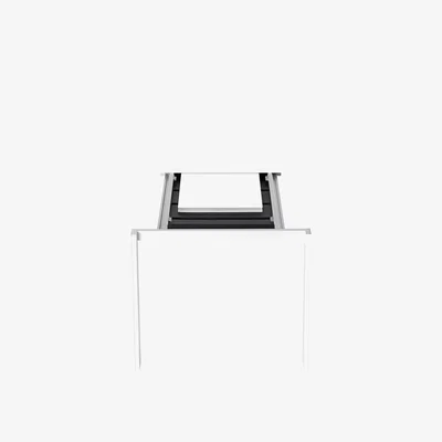 Made in Design Thin-K Extending table - / For outdoor use - L 123 to 203 cm by Kristalia White