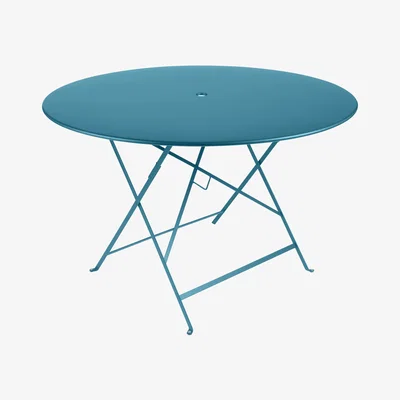 Made in Design Bistro Foldable table - Ø 117 cm - 6/8 persons by Fermob Blue