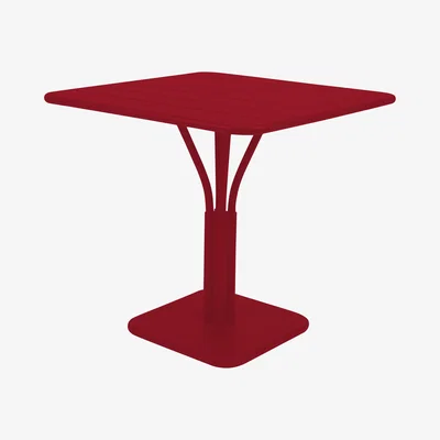 Made in Design Luxembourg Square table - 80 x 80 cm by Fermob Red
