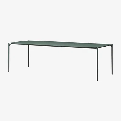 Made in Design Novo Rectangular table - / 240 x 90 cm - Metal by AYTM Green