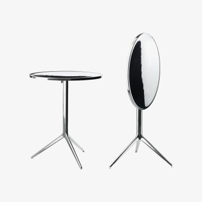 Made in Design Central Foldable table - H 72 cm x Ø 60 cm - Polished alu version by Magis Metal