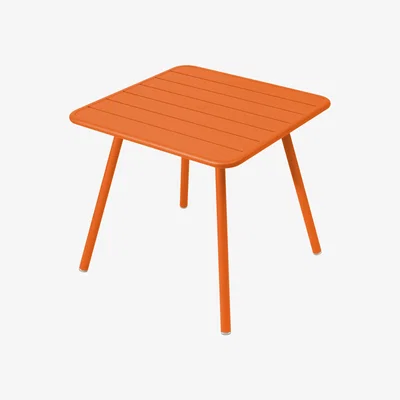 Made in Design Luxembourg Square table - 80 x 80 cm / 4 legs by Fermob Orange