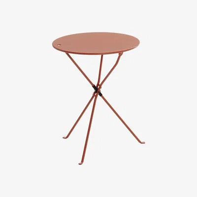 Made in Design Cumano Foldable table - / Ø 55 cm by Zanotta Pink/Red