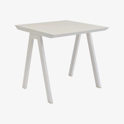 Made in Design Vanity Square table - / 80 x 80 cm - Aluminium by Vlaemynck White