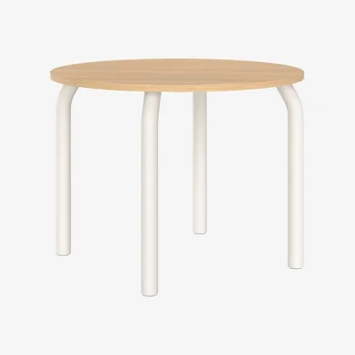 Made in Design Meko Round table natural wood / Ø 100 cm - 2 to 4 people - NOO.MA