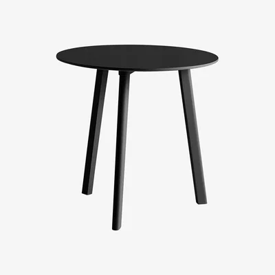 Made in Design Copenhague CPH Deux 220 Round table - Ø 75 cm by Hay Black