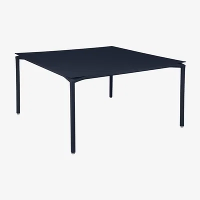 Made in Design Calvi Square table - / 140 x 140 cm - Aluminium / 8-seater by Fermob Blue