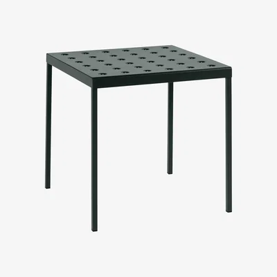 Made in Design Balcony Square table - / 75 x 76 cm - Steel by Hay Green