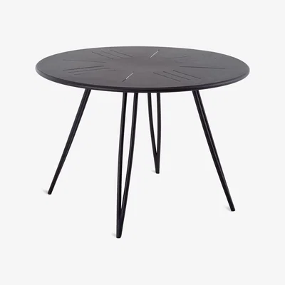 Made in Design Ariete Round table - / Ø 110 - Iron by Unopiu Brown/Metal