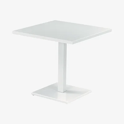 Made in Design Round Square table - 80 x 80 cm by Emu White
