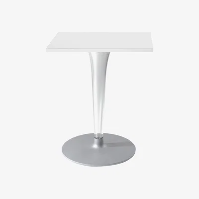 Made in Design Top Top Square table - Laminated square table top by Kartell White