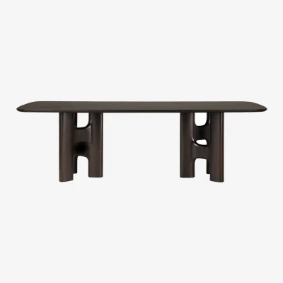 Made in Design Flow Rectangular table wood brown / 250 x 113 cm - 10 people - Ethnicraft