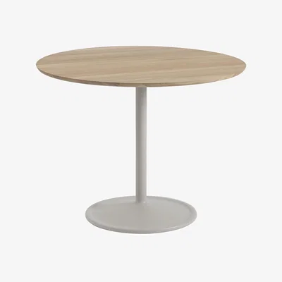 Made in Design Soft Round table natural wood / Ø 95 x H 73 cm - Muuto