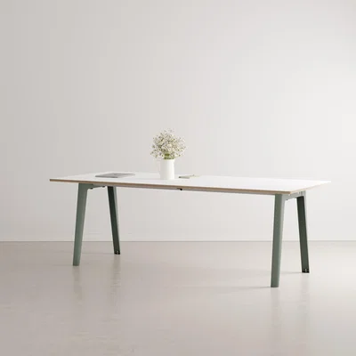 Made in Design New Modern Rectangular table - / 220 x 95 cm - Laminate / 10 to 12 people by TIPTOE Grey