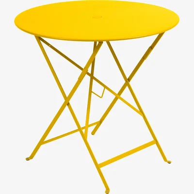 Made in Design Bistro Foldable table by Fermob Yellow