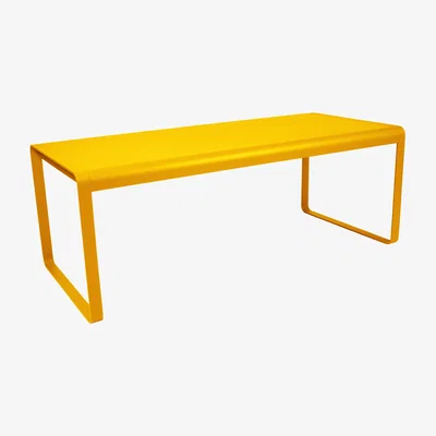 Made in Design Bellevie Rectangular table by Fermob Yellow