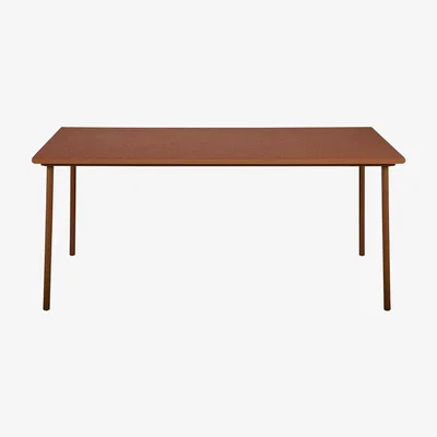 Made in Design Patio Rectangular table - / Stainless steel - 200 x 100cm by Tolix Red/Orange