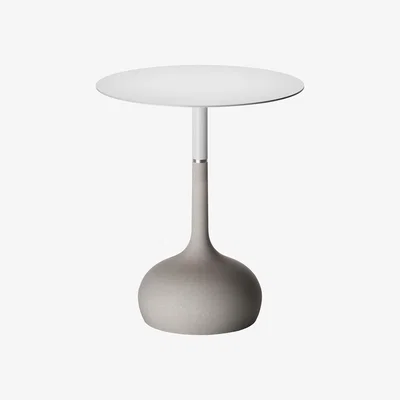 Made in Design Saen XS Round table - Concrete base - Ø 70 cm by Alias White/Grey