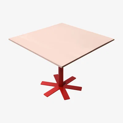 Made in Design Parrot Square table - 90 x 90 cm by Petite Friture Pink/Red