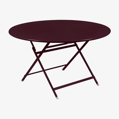 Made in Design Caractère Foldable table - / Ø 128 cm - 7-seater by Fermob Red