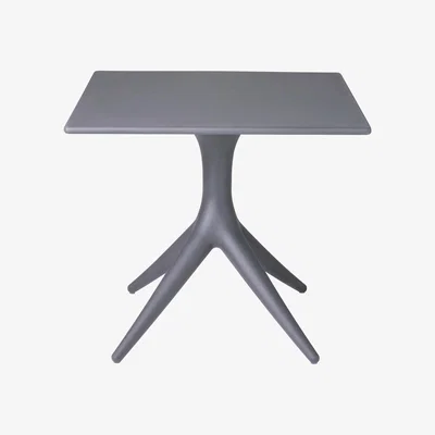 Made in Design App Square table - 80 x 80 cm by Driade Grey/Black
