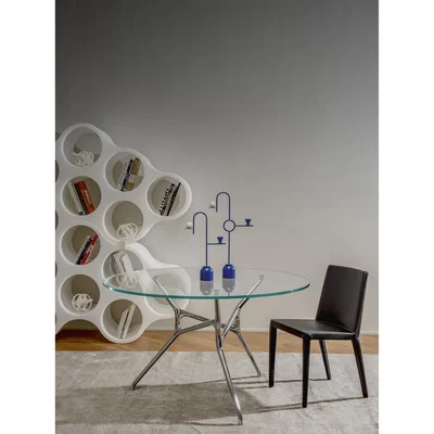Made in Design Branch Round table - / Jakob Wagner, 2012 - Ø 130 cm - Glass by Cappellini Transparent