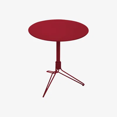 Made in Design Flower Round table by Fermob Red
