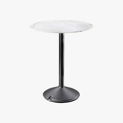 Made in Design Brut Round table - / Marble - Outdoor - Ø 60 cm by Magis White/Black