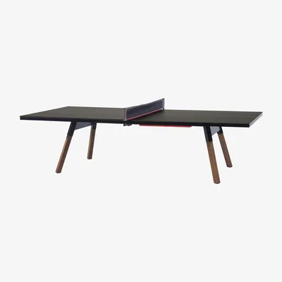 Made in Design Table - L 274 cm /  Ping pong & dining table by RS BARCELONA Black/Natural wood