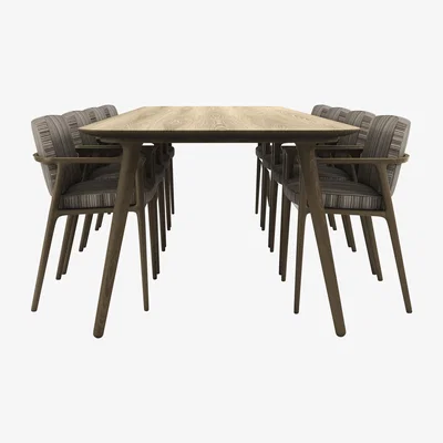 Made in Design Zio Rectangular table by Moooi Natural wood