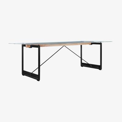 Made in Design Brut Rectangular table - / L 260 x 85 cm by Magis Black/Transparent