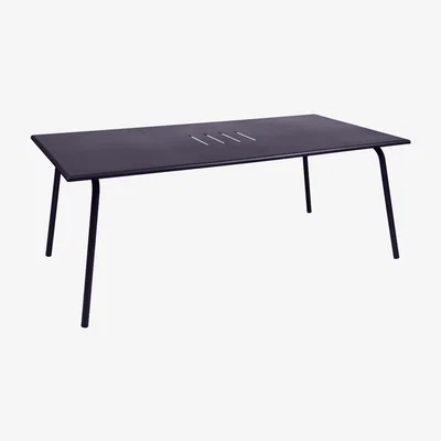 Made in Design Monceau Rectangular table - / 194 x 94 cm - 8 people by Fermob Grey/Purple