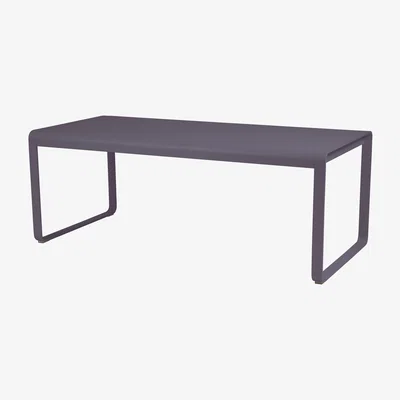 Made in Design Bellevie Rectangular table - L 196 cm - 8 to 10 persons by Fermob Purple