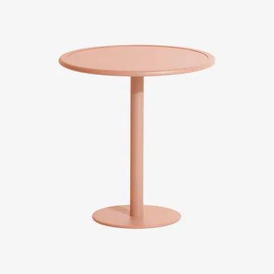 Made in Design Week-End Round table - / Bistrot - Aluminium - Ø 70 cm by Petite Friture Pink