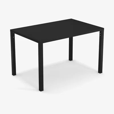 Made in Design Nova Rectangular table - / Metal - 120 x 80 cm by Emu Black