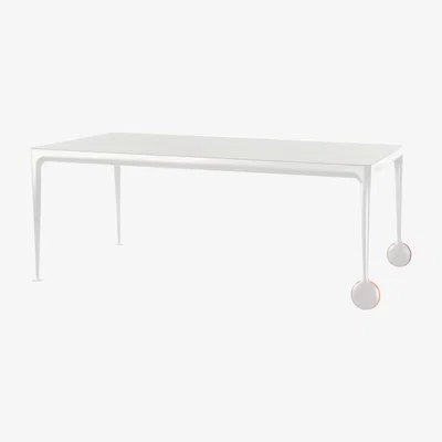 Made in Design Big Will Rectangular table - 280 x 120 cm by Magis White