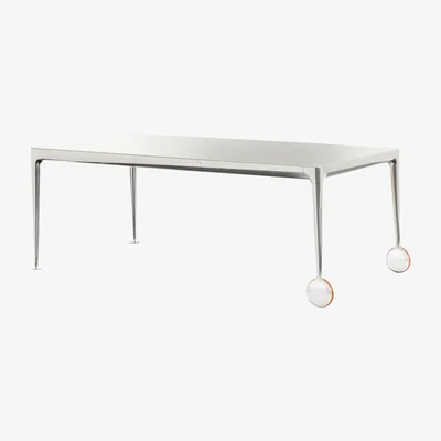 Made in Design Big Will Rectangular table - 240 x 110 cm by Magis White/Metal