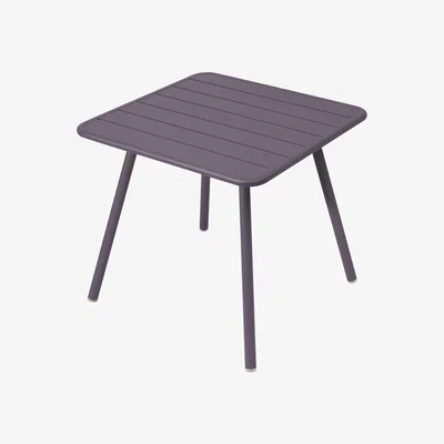 Made in Design Luxembourg Square table - 80 x 80 cm / 4 legs by Fermob Purple
