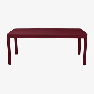 Made in Design Ribambelle Small Extending table - / L 149 to 191 cm - 6 to 8 people by Fermob Red
