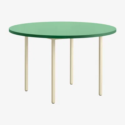 Made in Design Two-Colour Round table - / Ø 120 cm - MDF Valchromat® by Hay Green