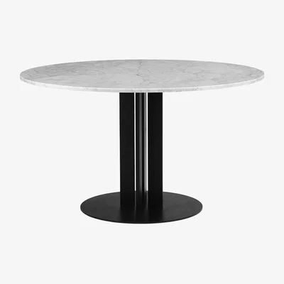 Made in Design Scala Round table - / Ø 130 cm - White marble by Normann Copenhagen White