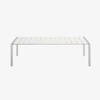 Made in Design Sushi Outdoor Rectangular table - L 180 cm by Kristalia White