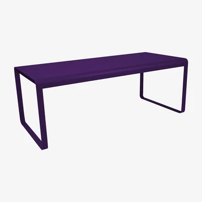 Made in Design Bellevie Rectangular table - L 196 cm - 8 to 10 places by Fermob Purple