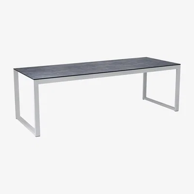 Made in Design Perspective Rectangular table - 227 x 90 cm / Concrete effect by Vlaemynck Grey