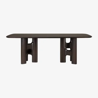 Made in Design Flow Rectangular table wood brown / 220 x 110 cm - 8 people - Ethnicraft