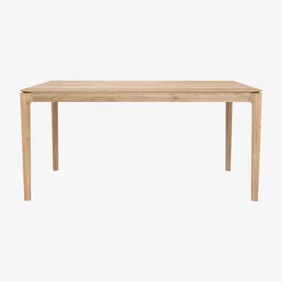 Made in Design Bok Rectangular table - / Solid oak 160 x 80 cm / 6 people by Ethnicraft Natural wood